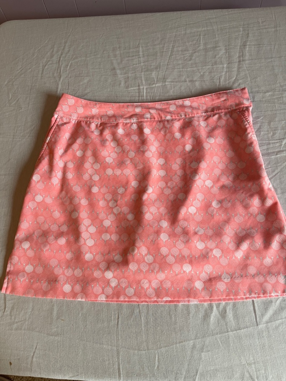 Izod golf Pink Patterned Mini Skirt - Womens Casual A- line skorts